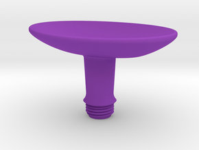 Joystick Stem with concave oval top - short in Purple Smooth Versatile Plastic