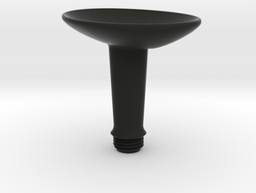 Joystick Stem with concave oval top in Black Smooth Versatile Plastic