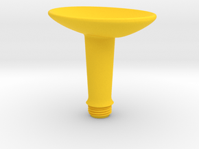 Joystick Stem with concave oval top in Yellow Smooth Versatile Plastic