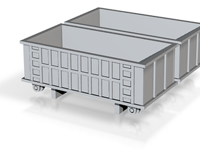 2 industrial dumpsters Z scale in Tan Fine Detail Plastic