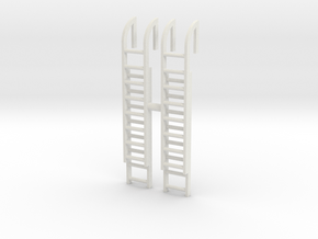 Roof Ladder (x2) 1/64 in White Natural Versatile Plastic