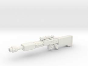 SniperRifle in White Natural Versatile Plastic