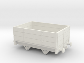HO/OO Short Wheelbase Plank Truck Chain V1 in White Natural Versatile Plastic