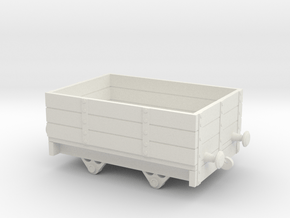 HO/OO Short Wheelbase Plank Truck Chain V2 in White Natural Versatile Plastic