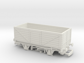 HO/OO 7-Plank Wagon v6 Bachmann Redux in White Natural Versatile Plastic