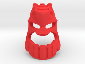 Skakdi Face (Iron) in Red Smooth Versatile Plastic