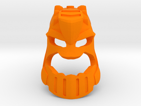 Skakdi Face (Iron) in Orange Smooth Versatile Plastic
