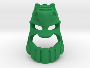 Skakdi Face (Iron) in Green Smooth Versatile Plastic