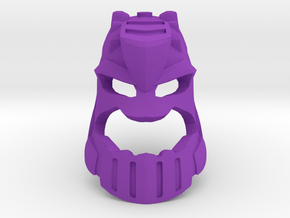 Skakdi Face (Iron) in Purple Smooth Versatile Plastic