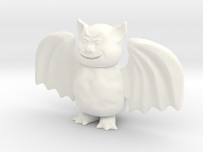 Monster Mash - Bat in White Processed Versatile Plastic