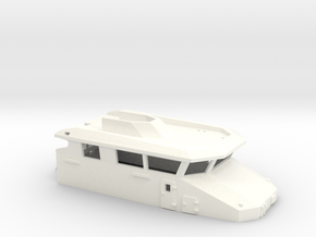 Fast Patrol Vessel, Superstructure (1:100) in White Processed Versatile Plastic
