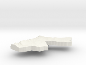 Jordan Terrain Pendant in White Natural Versatile Plastic