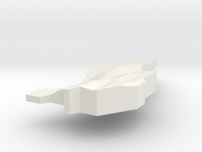 Liechtenstein Terrain Pendant in White Natural Versatile Plastic