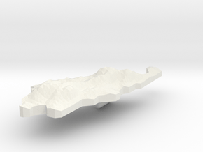 Palau Terrain Pendant in White Natural Versatile Plastic