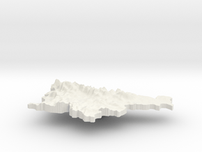 Slovenia Terrain Pendant in White Natural Versatile Plastic