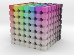 HSV/HSB Color Cube: 1 inch in Matte High Definition Full Color