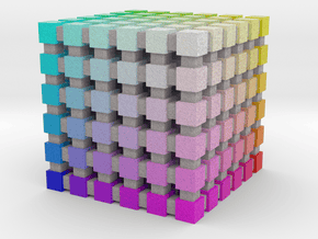 Web Safe Color Cube: 1 inch in Matte High Definition Full Color