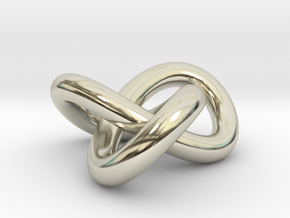 Torus Knot in 14k White Gold