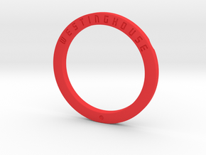 Westinghouse Poweraire replacement Badge Ring in Red Processed Versatile Plastic