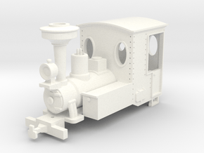 Krauss Locomotive for PU101 motor in White Processed Versatile Plastic