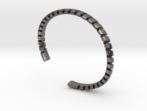 Ridge bracelet in Processed Stainless Steel 316L (BJT)