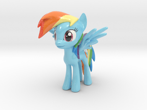 My Litte Pony - Rainbow Dash in Smooth Full Color Nylon 12 (MJF)