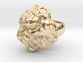 Chief tiger US9 in 14k Gold Plated Brass