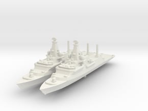 Type 26 frigate City Class in White Natural Versatile Plastic: 1:2400