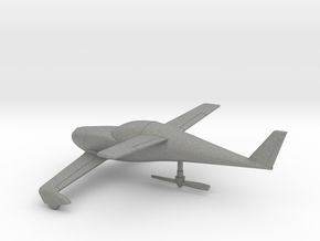 Rutan Model 54 Quickie Q2 in Gray PA12: 1:64 - S