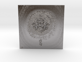 Ganesha Lottery Yantra in Polished Nickel Steel