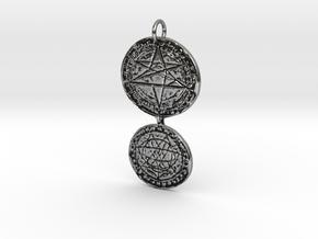 Lord Zeus Tetragrammaton Lottery Talisman in Antique Silver