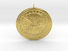 Lord Zeus Tetragrammaton Lottery Talisman 2 in Polished Brass