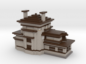 Minecraft Big Modern House in Natural Full Color Sandstone