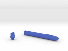 Smooth Marker Pen Grip - small with buttons in Blue Smooth Versatile Plastic