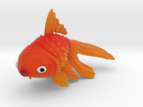 Wiggling Goldfish - Color in Natural Full Color Nylon 12 (MJF)