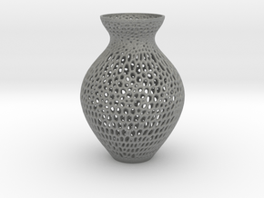 Segment Vase in Gray PA12 Glass Beads