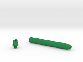 Smooth Marker Pen Grip - small without buttons in Green Smooth Versatile Plastic