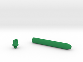 Smooth Marker Pen Grip - medium without buttons in Green Smooth Versatile Plastic