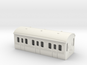 HO/OO Hornby TTTE Branch Coach v2 Shell in White Natural Versatile Plastic