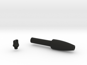 Smooth Conical Pen Grip - small without buttons in Black Smooth Versatile Plastic
