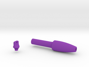Smooth Conical Pen Grip - small without buttons in Purple Smooth Versatile Plastic
