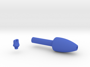 Smooth Conical Pen Grip - medium without buttons in Blue Smooth Versatile Plastic