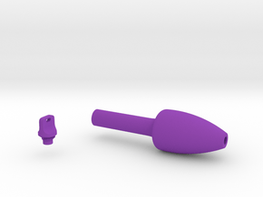 Smooth Conical Pen Grip - medium without buttons in Purple Smooth Versatile Plastic