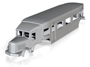o-148fs-micheline-type-11-railcar in Tan Fine Detail Plastic