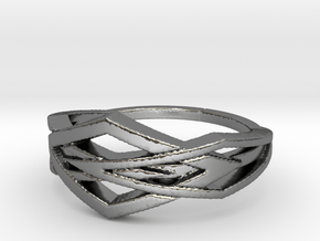 Criss Crossings Ring in Polished Silver: 7 / 54