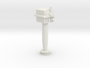 Steering column for ship modeling in White Natural Versatile Plastic