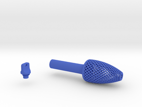 Textured Conical Pen Grip - medium without buttons in Blue Smooth Versatile Plastic