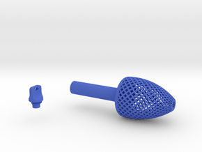 Textured Conical Pen Grip - large without buttons in Blue Smooth Versatile Plastic