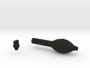 Smooth Bulb Pen Grip - small with buttons in Black Smooth Versatile Plastic