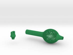 Textured Bulb Pen Grip - medium without buttons in Green Smooth Versatile Plastic